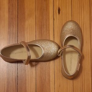 Naturino Shimmering Gold Kids Dress Shoes, Size 10 Us, Size 27 Eu